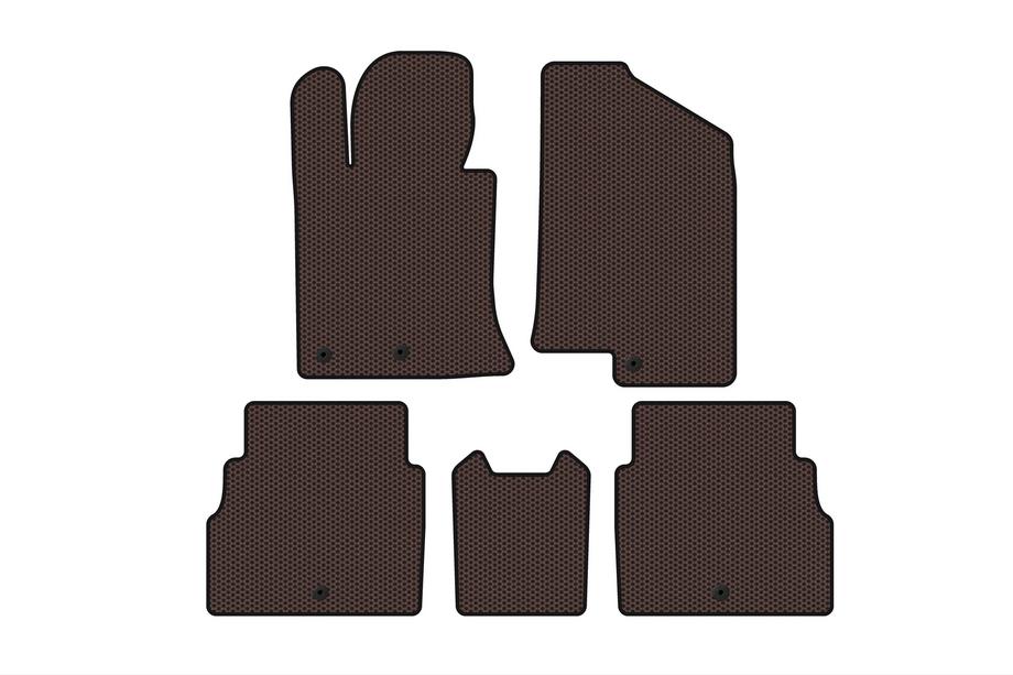 Hyundai Sonata YF 2010–2014 Rubberen automatten Carsuit V2 (bruin) Image