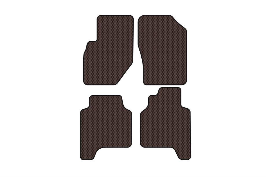 Hyundai Terracan 2001–2007 Rubberen automatten Carsuit (Bruin) Image