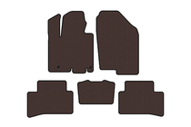 Hyundai Tucson NX4 2021– Rubberen automatten Carsuit (Bruin) foto 1