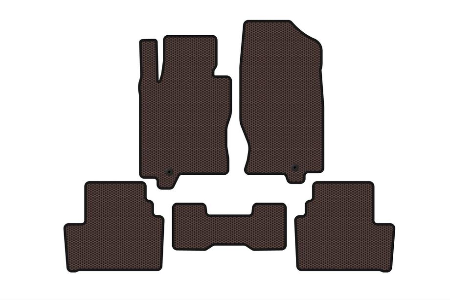 Infiniti G25/G35/37 (V36/CV36) 2006–2015 Rubberen automatten Carsuit (G35 S, Coupe, bruin) Foto 1