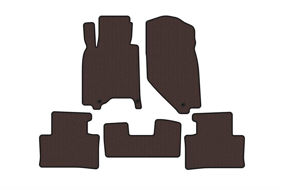 Infiniti G25/G35/37 (V36/CV36) 2006–2015 Carsuit rubberen automatten (G37 X, SD, bruin) Image