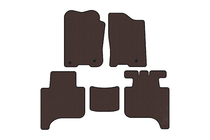 Infiniti QX56 2004–2010 Carsuit rubberen automatten voor interieur (2 rijen, 2004-2008, bruin) foto 1