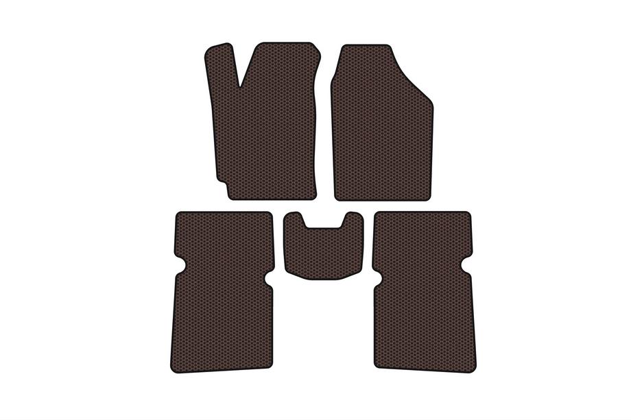 JAC J5 2011–2019 Rubberen automatten Carsuit (SD, bruin) Image