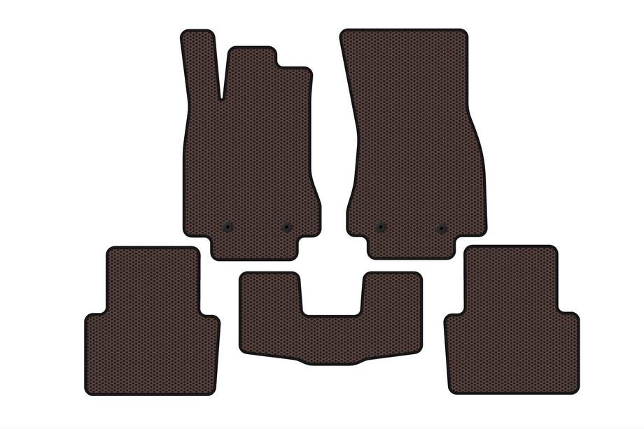 Jaguar XF 2009–2016 Rubberen automatten Carsuit (Bruin) Foto 1