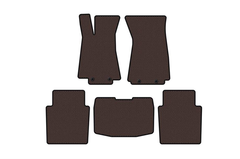 Jaguar XJ 2003–2009 Rubberen automatten Carsuit (SD, bruin) Image