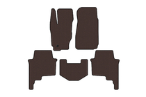 Jeep Commander 2005–2010 Rubberen automatten Carsuit (Bruin) foto 1