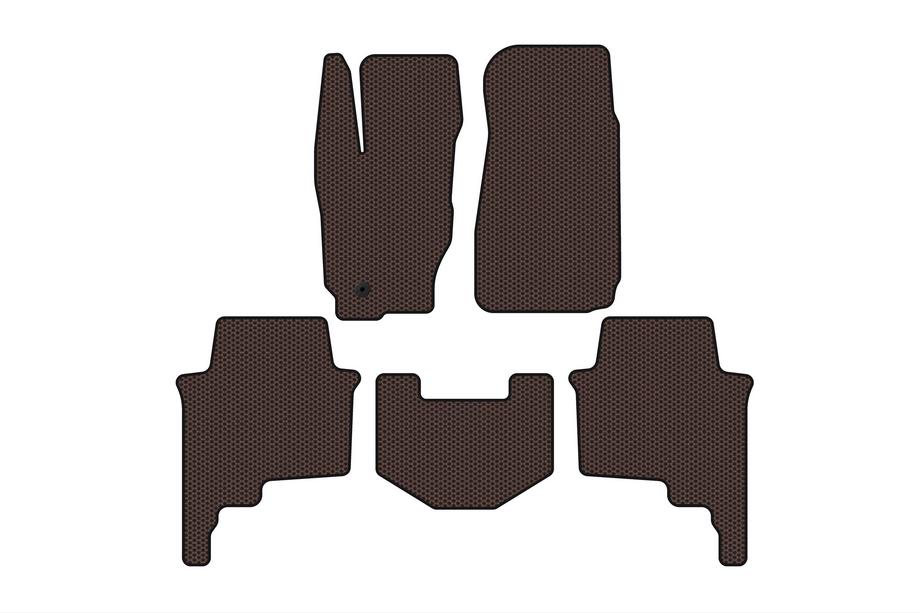 Jeep Commander 2005–2010 Rubberen automatten Carsuit (Bruin) Image