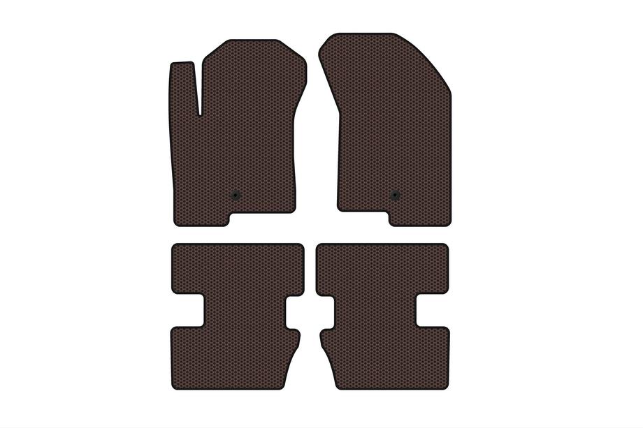 Jeep Compass 2006–2016 Rubberen automatten Carsuit (2006-2011, Bruin) Foto 1