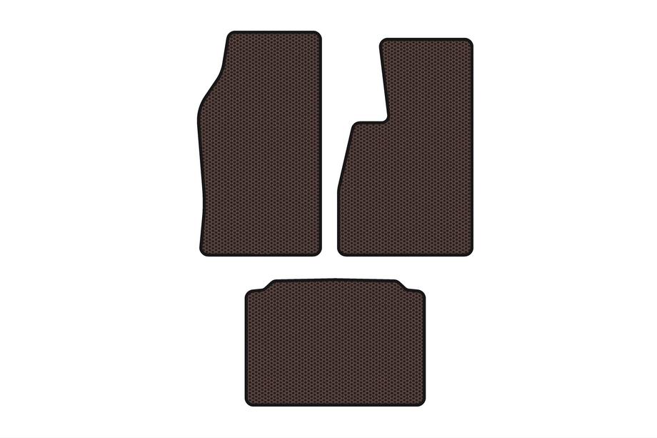 Jeep Grand Cherokee WK 2004–2010 Rubberen automatten Carsuit (rechtsgestuurd, bruin) Image