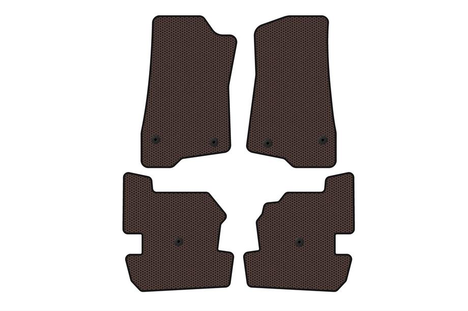 Jeep Wrangler 2018– Rubberen automatten Carsuit (Bruin) Image