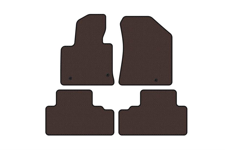 Kia Carens 2012– Rubberen automatten Carsuit (Bruin) Image