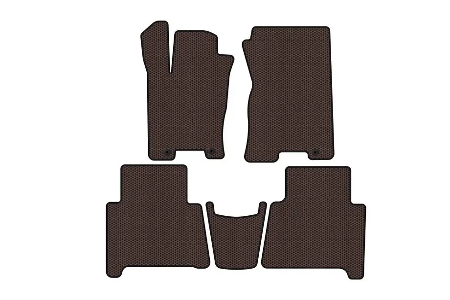 Kia Mohave 2008–2016 Rubberen automatten Carsuit (Bruin) Image