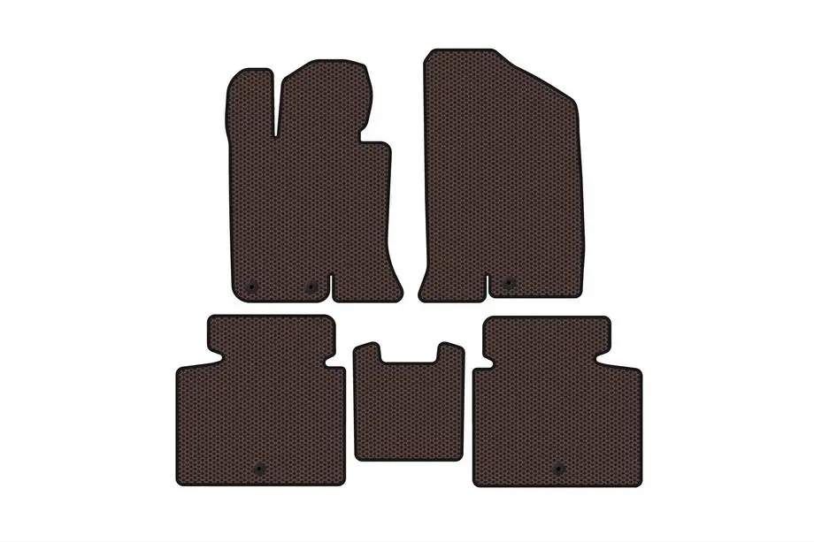 Kia Optima 2010–2016 Rubberen automatten Carsuit V-2 (SD, bruin) Foto 1