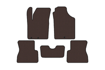 Kia Picanto 2011–2016 Rubberen automatten Carsuit (Bruin) foto 1
