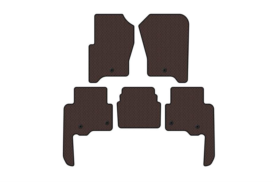 Land Rover Discovery IV 2009–2017 Rubberen automatten Carsuit V2 (Bruin) Foto 1