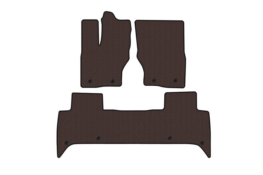 Land Rover Discovery V 2017– Rubberen automatten Carsuit (5-zits, bruin) Image