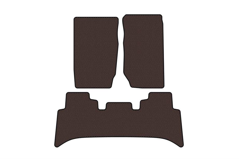 Range Rover II P38A 1997–2002 Rubberen automatten Carsuit (Bruin) Image
