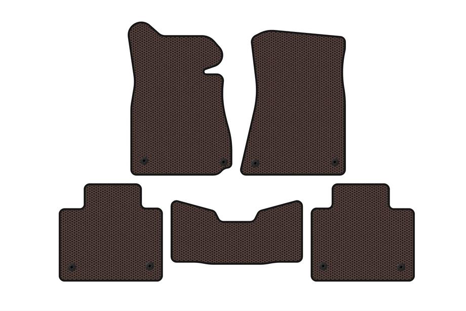 Lexus GS 2011–2020 Rubberen automatten Carsuit (2011-2015, SD, 2WD, bruin) Image