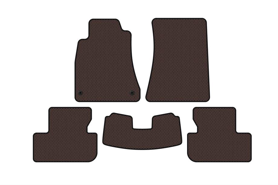 Lexus IS 2005–2013 Rubberen automatten Carsuit (SD, 2WD, bruin) Image