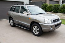 Hyundai Santa Fe 1 2000–2006 Duru side steps (2 stuks, aluminium) foto 1