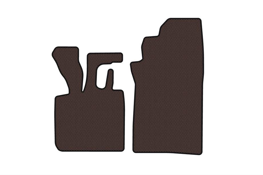 Smart 1998–2007 Rubberen automatten Carsuit (1998-2003, Cabriolet, bruin) Foto 1