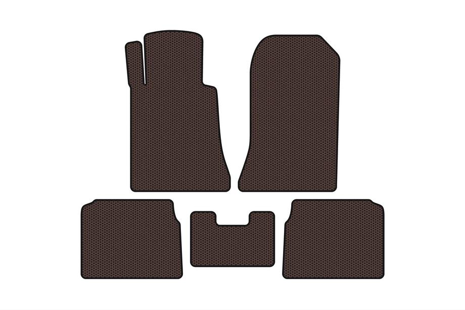 Mercedes E-class W124 1984–1997 Rubberen automatten Carsuit (SD, bruin) Image