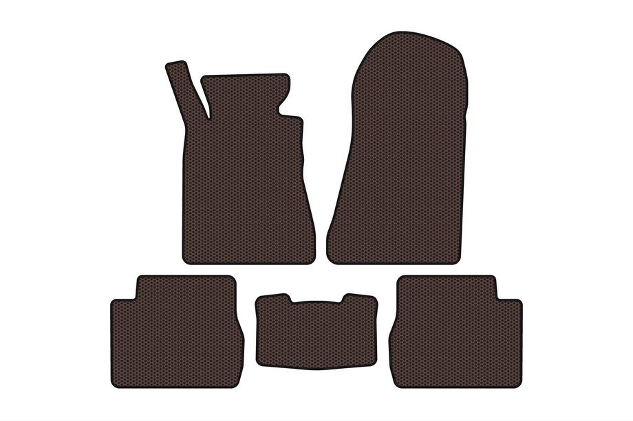 Mercedes W201 (190) 1982–1993 Rubberen automatten Carsuit (SD, bruin) Image