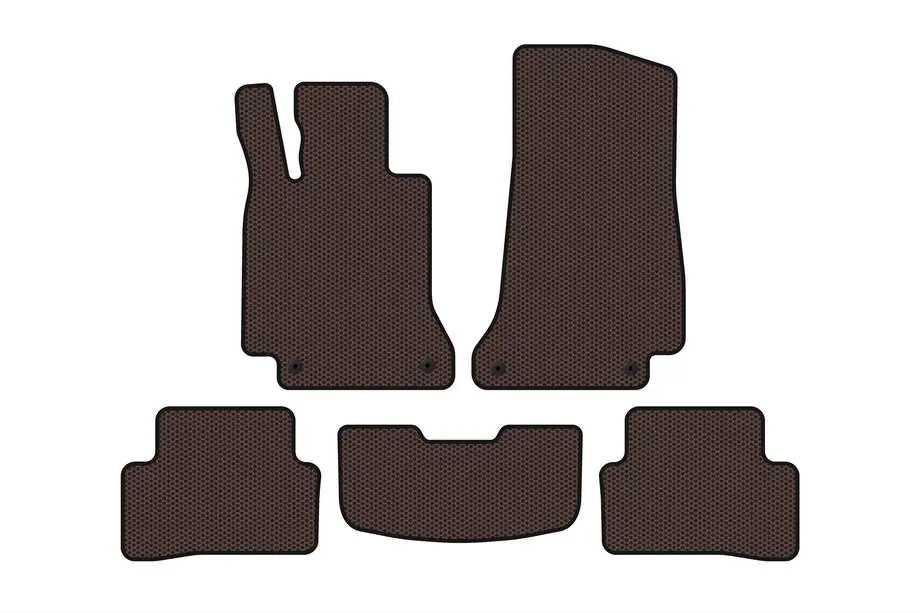 Mercedes C-klasse W205 2014–2021 Rubberen automatten Carsuit (SD, bruin) Image