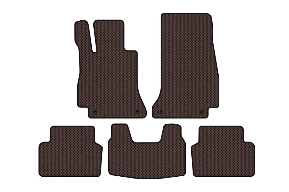 Mercedes E-class W213 2016–2023 Rubberen automatten Carsuit (SD, bruin) Image