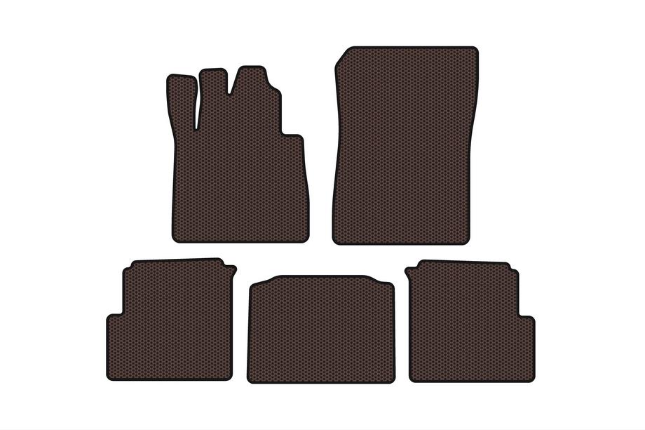 Mercedes G-klasse W463 1990–2018 Rubberen automatten Carsuit (2012-2015, 5-deurs, bruin) Foto 1