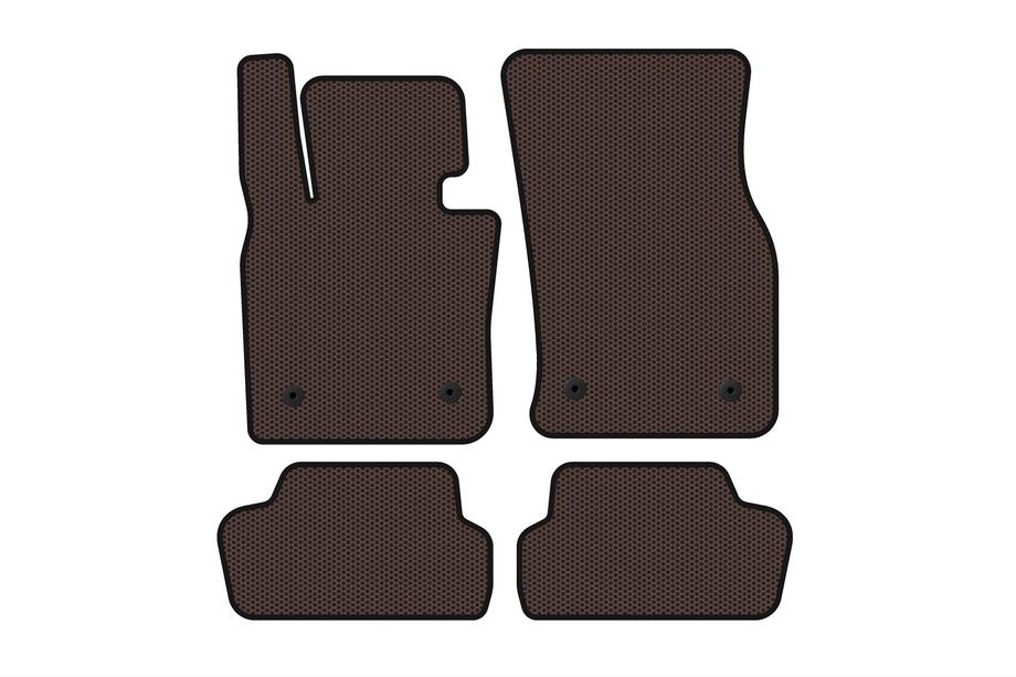 Mini Cooper F55/56/57 2014–2023 Rubberen automatten Carsuit (voor F56, bruin) Image
