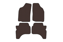 Mitsubishi L200 1996–2006 Rubberen automatten Carsuit (Bruin) foto 1