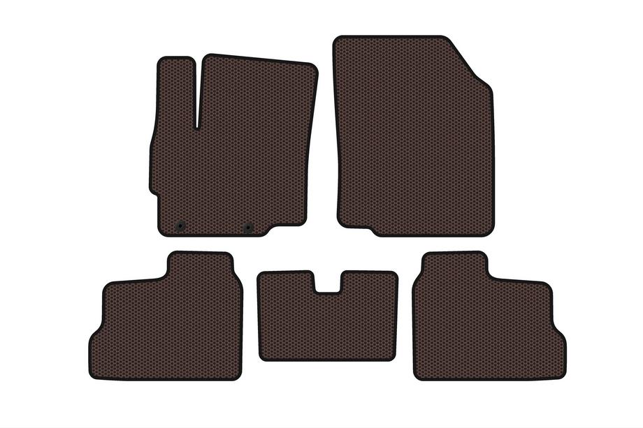 Mitsubishi Space Star/Mirage 2012– Carsuit rubberen vloermatten (voor Mirage, HB, bruin) Image
