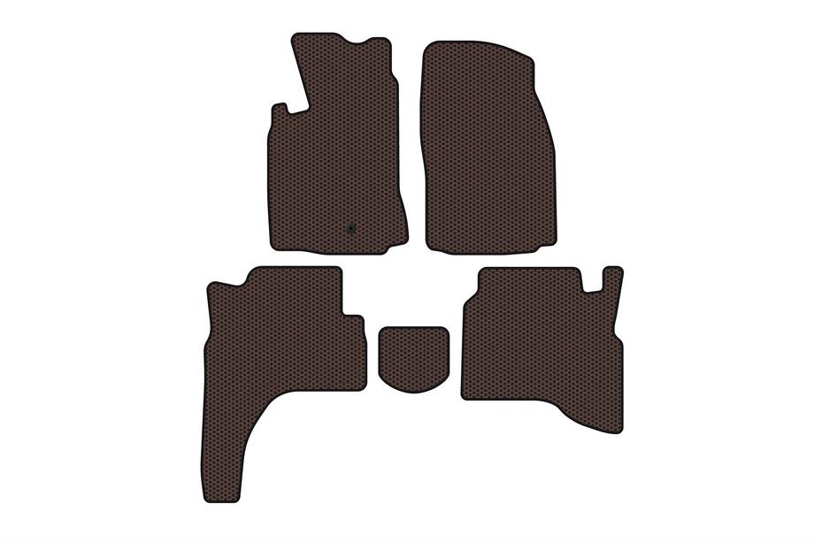 Mitsubishi Pajero Sport 1996–2007 Rubberen automatten Carsuit (Bruin) Foto 1