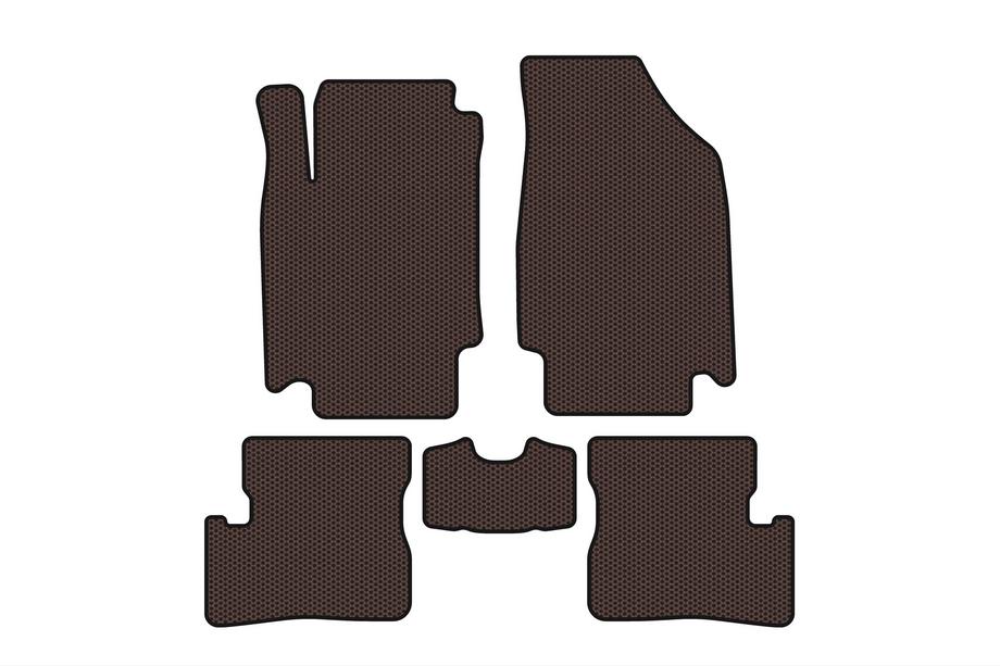 Nissan Micra K12 2003–2010 Rubberen automatten Carsuit (HB, bruin) Image