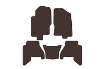 Nissan Pathfinder R51 2005–2014 Rubberen automatten Carsuit V2 (2 rijen, Bruin, 2010-2014) foto 1