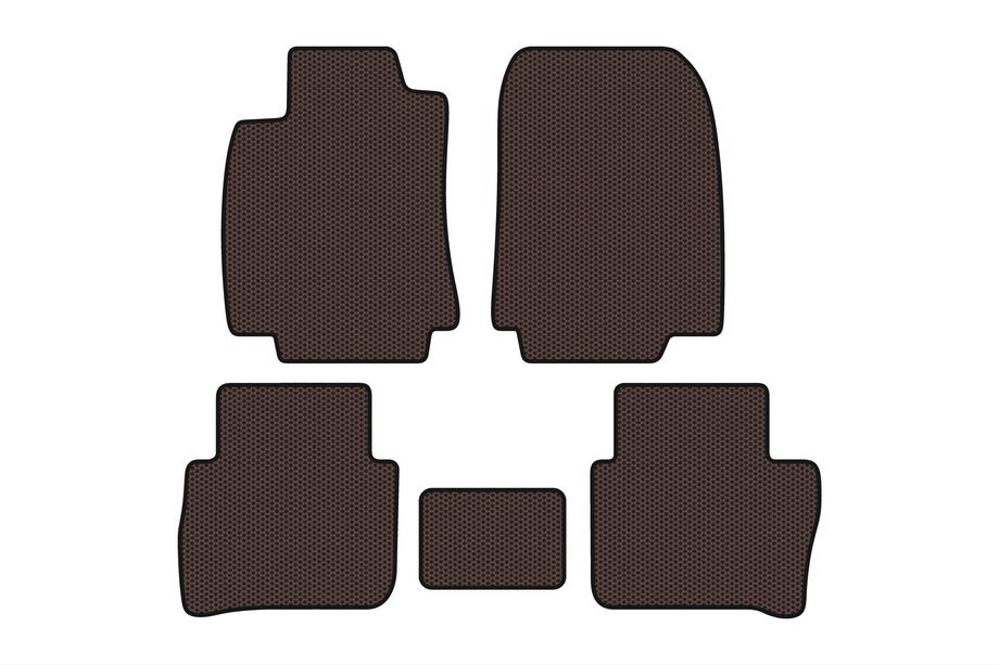 Nissan Tiida 2011–2014 Rubberen automatten Carsuit (HB, bruin) Image