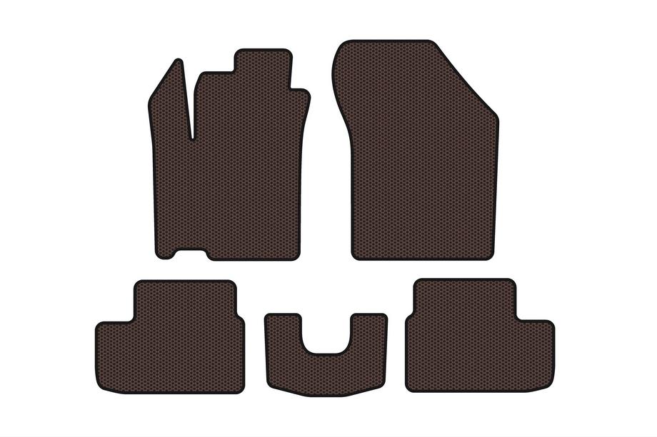 Opel Agila 2007–2015 Rubberen automatten Carsuit (HB, bruin) Image