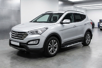 Hyundai Santa Fe 3 2012–2018 Sunrise side steps (set van 2, aluminium) foto 1