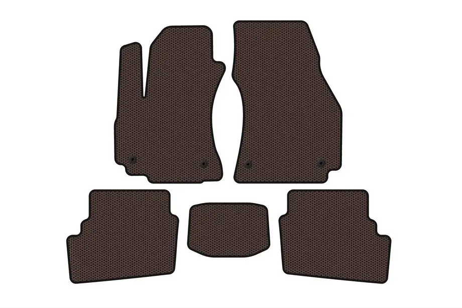 Opel Zafira A 1998–2005 Rubberen automatten Carsuit (2 rijen, 2003-2005, 7-zits, bruin) Image