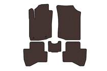 Peugeot 108 2014–2021 Rubberen automatten Carsuit (HB, bruin) foto 1