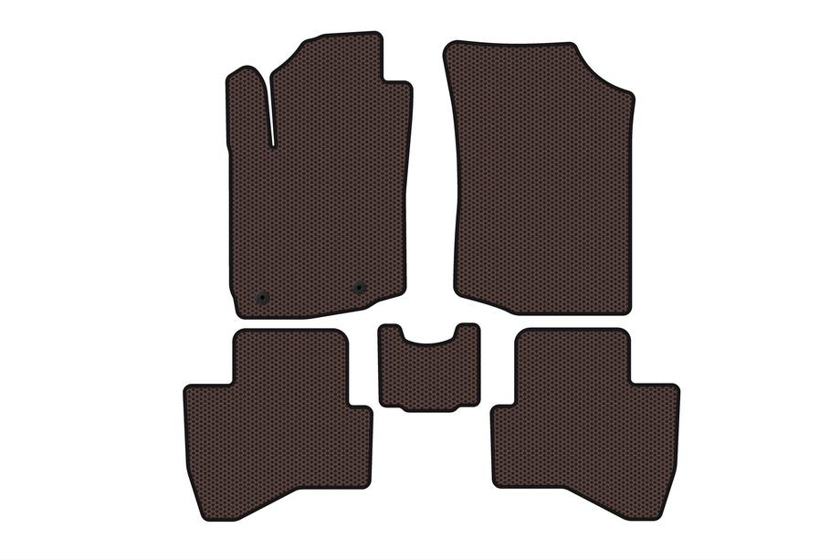 Peugeot 108 2014–2021 Rubberen automatten Carsuit (HB, bruin) Image