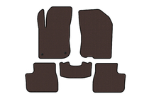 Peugeot 208 2012–2019 Rubberen automatten Carsuit (Bruin) foto 1