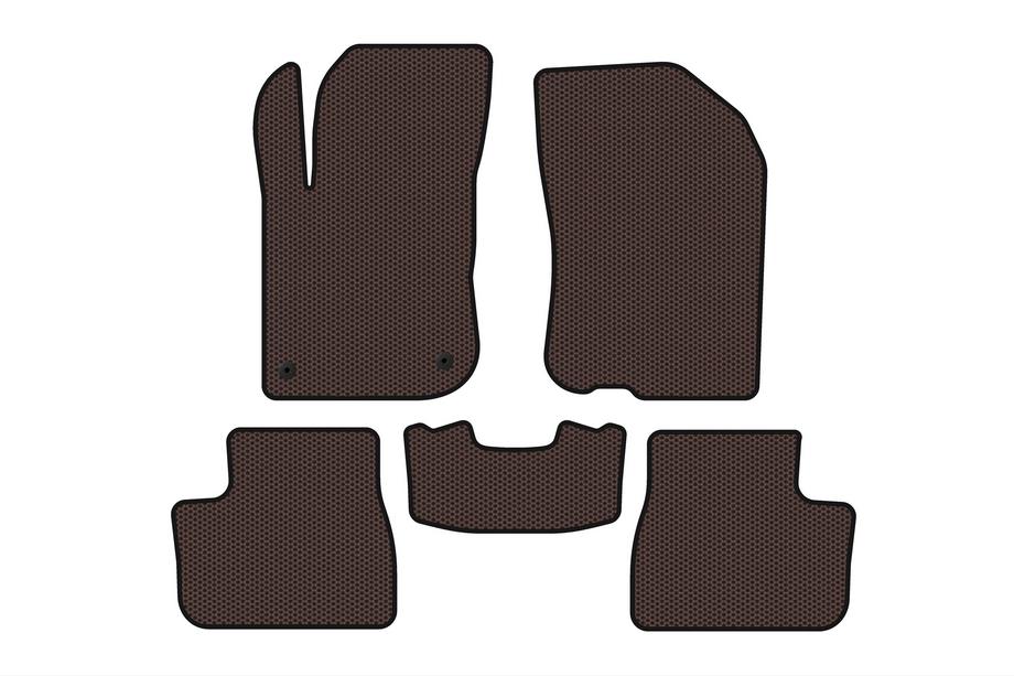 Peugeot 208 2012–2019 Rubberen automatten Carsuit (Bruin) Image
