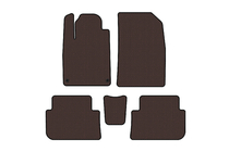 Peugeot 407 2004–2011 Rubberen automatten Carsuit (SD, bruin) foto 1