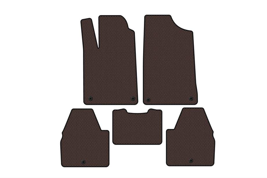 Peugeot 607 1999–2010 Rubberen automatten Carsuit (SD, bruin) Foto 1