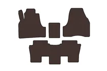 Peugeot 807 2002–2014 Rubberen automatten Carsuit (Bruin) foto 1