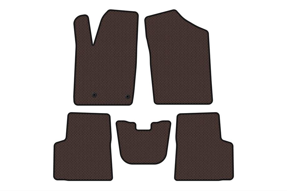 Peugeot Partner 1996–2008 Rubberen automatten Carsuit (Bruin) Image