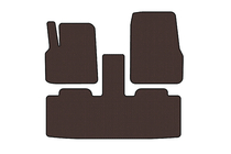 Renault Espace 2002–2014 Carsuit rubberen automatten (2 rijen, 7-zits, bruin) foto 1
