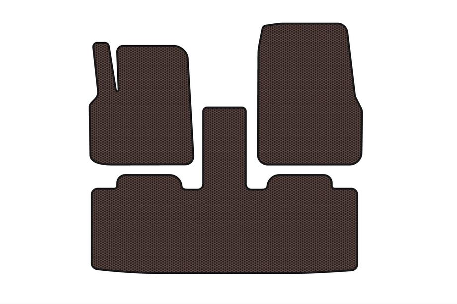 Renault Espace 2002–2014 Carsuit rubberen automatten (2 rijen, 7-zits, bruin) Image